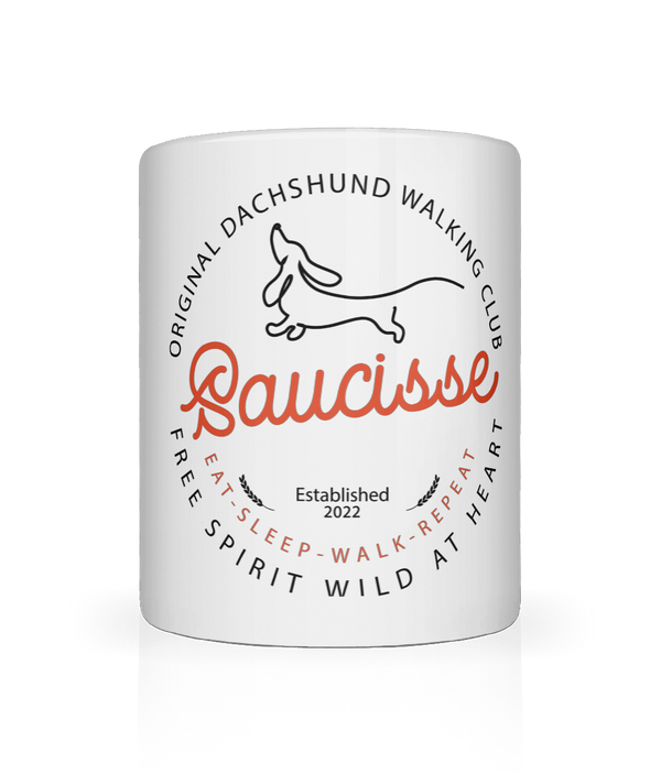 Saucisse - Dog Walking Club Logo - Mug