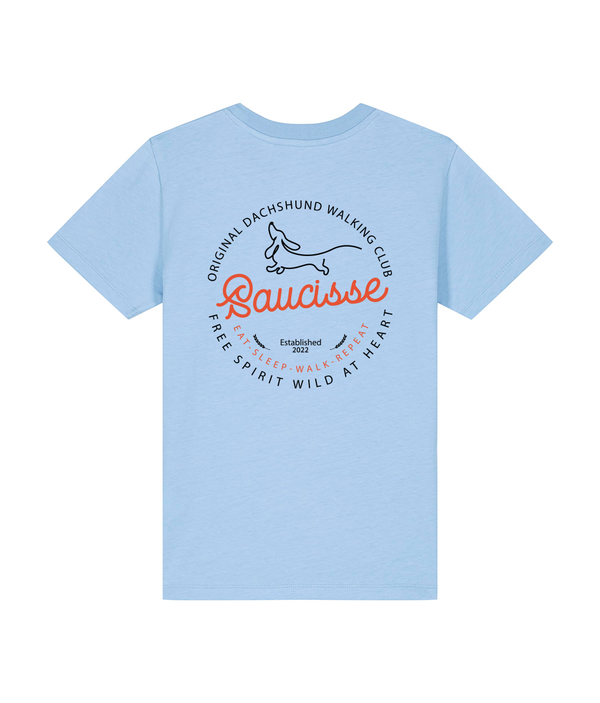 Saucisse Dog Walking Club Logo - Kids T-shirt