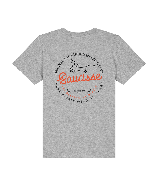 Saucisse Dog Walking Club Logo - Kids T-shirt