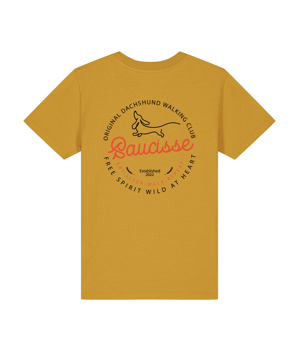 Saucisse Dog Walking Club Logo - Kids T-shirt