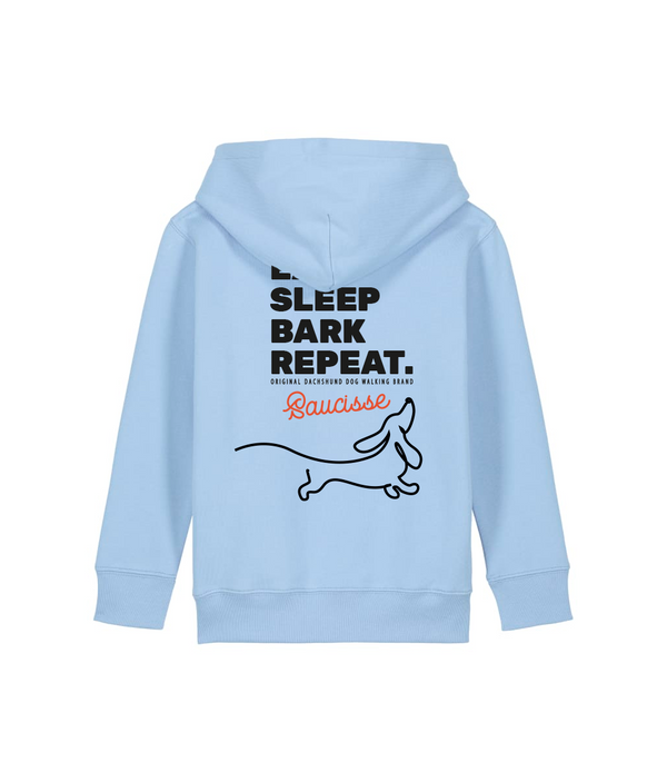 Eat, Sleep, Bark, Repeat - Kids Hoodie