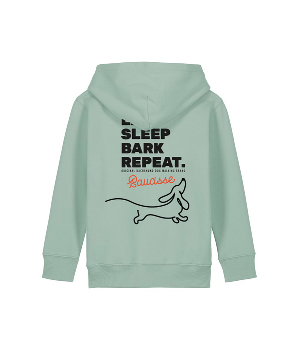 Eat, Sleep, Bark, Repeat - Kids Hoodie