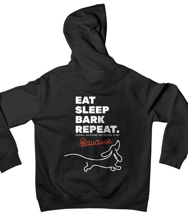 Black Edition - Eat, Sleep, Bark, Repeat - Unisex Hoodie