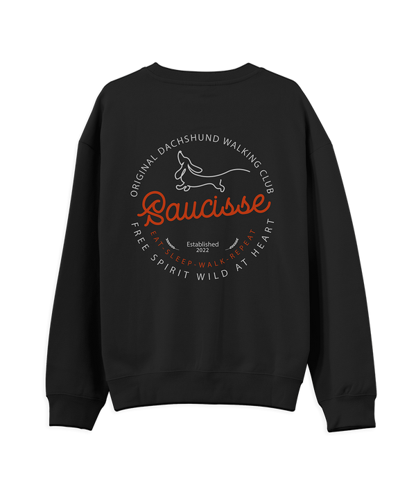 Black Edition - Saucisse Dog Walking Club Logo - Sweater