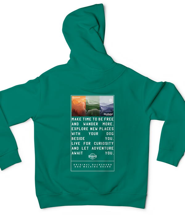 Saucisse - Wanderlust Dachshund Adventures - Unisex Hoodie