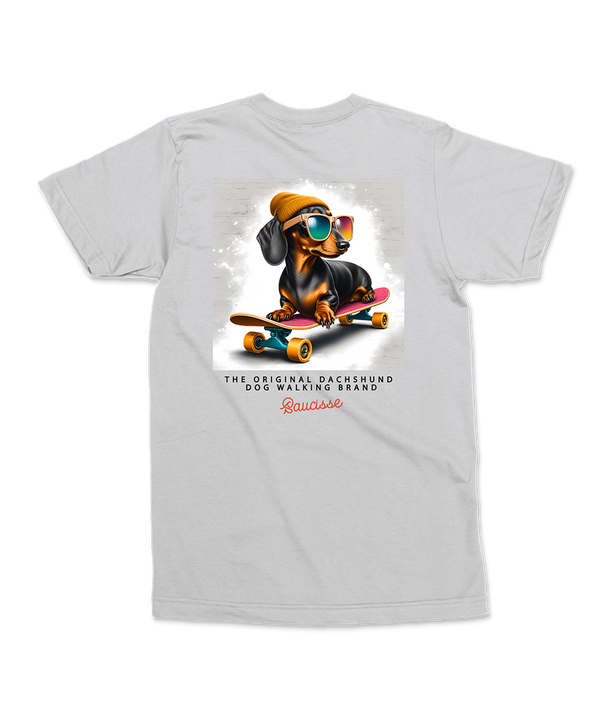 Saucisse - Dachshund Skatedog - T-shirt