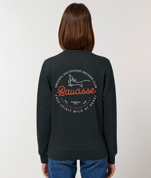 Black Edition - Saucisse Dog Walking Club Logo - Sweater