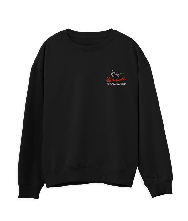 Black Edition - Saucisse Dog Walking Club Logo - Sweater