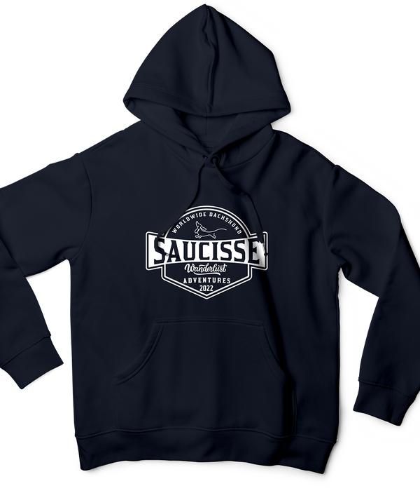 Saucisse - Wanderlust Dachshund Adventures - Unisex Hoodie