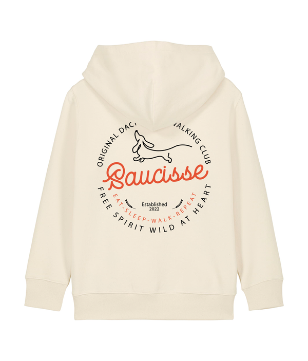 Saucisse Dog Walking Club Logo - Kids Hoodie