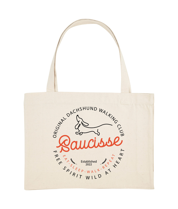 Saucisse Dog Walking Club - Large Tote Bag